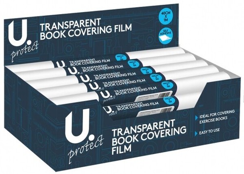 Transparent book covering film - covering,